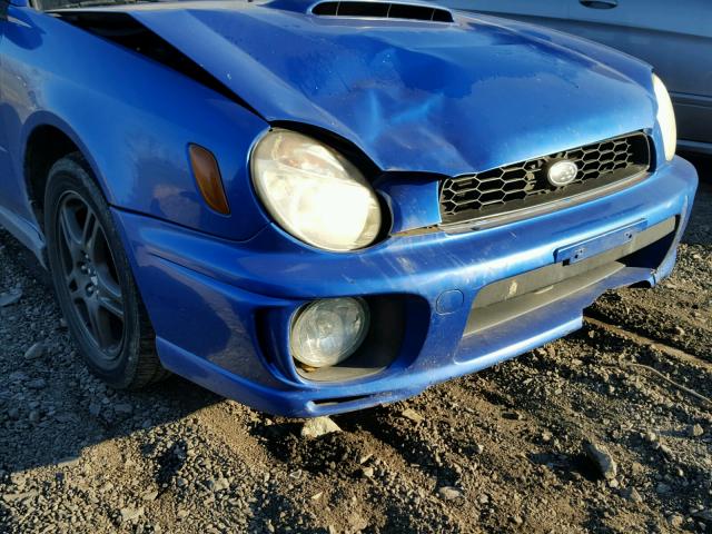 JF1GG29662H802530 - 2002 SUBARU IMPREZA WR BLUE photo 9