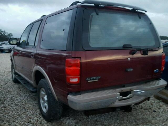 1FMFU18L5VLB14564 - 1997 FORD EXPEDITION BURGUNDY photo 3