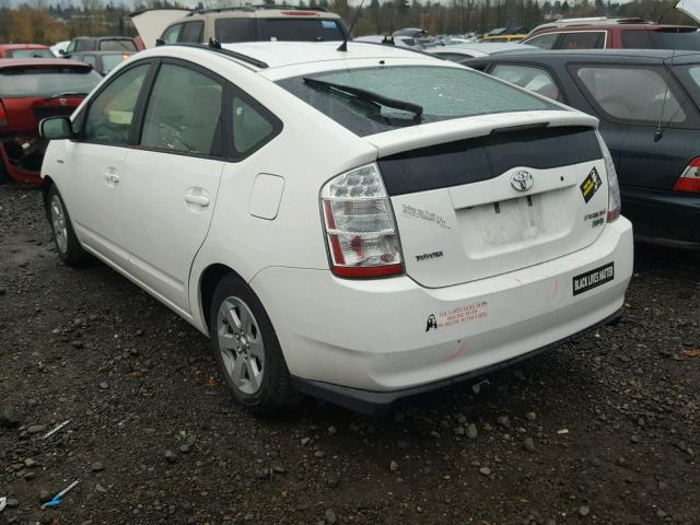 JTDKB20U477620014 - 2007 TOYOTA PRIUS WHITE photo 3