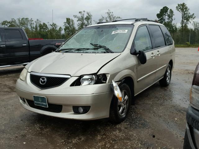 JM3LW28J620301080 - 2002 MAZDA MPV WAGON TAN photo 2