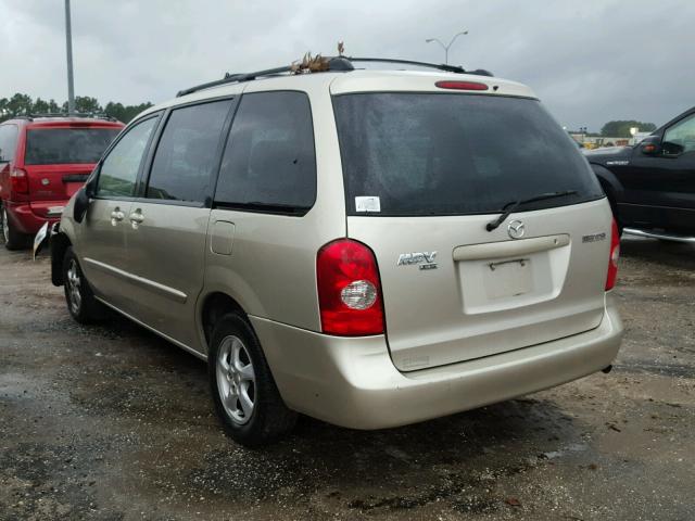 JM3LW28J620301080 - 2002 MAZDA MPV WAGON TAN photo 3