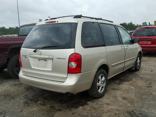 JM3LW28J620301080 - 2002 MAZDA MPV WAGON TAN photo 4