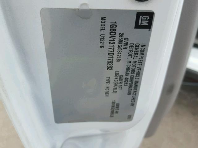 1GBDV13177D178282 - 2007 CHEVROLET UPLANDER I 白色 照片 10