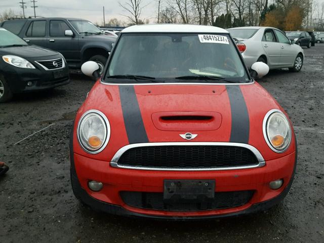 WMWMF73548TT92164 - 2008 MINI COOPER S RED photo 9