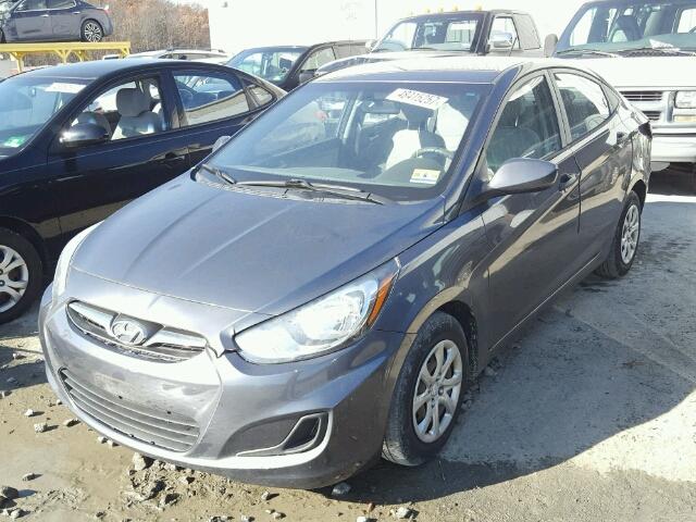 KMHCT4AE9CU040477 - 2012 HYUNDAI ACCENT GLS GRAY photo 2