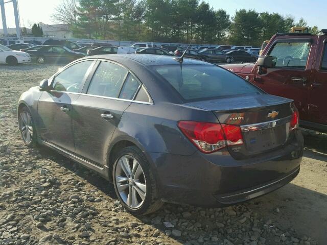 1G1PH5S98B7207612 - 2011 CHEVROLET CRUZE LTZ GRAY photo 3