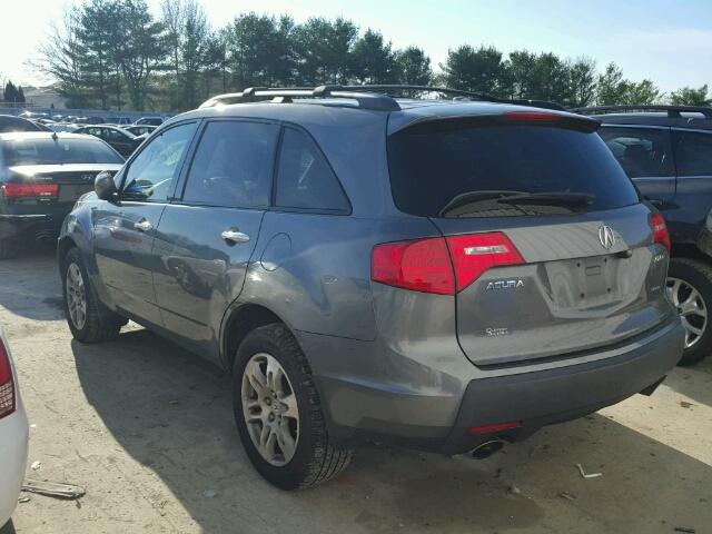 2HNYD28469H513864 - 2009 ACURA MDX TECHNO CHARCOAL photo 3