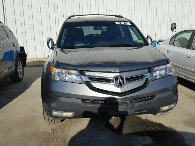 2HNYD28469H513864 - 2009 ACURA MDX TECHNO CHARCOAL photo 9