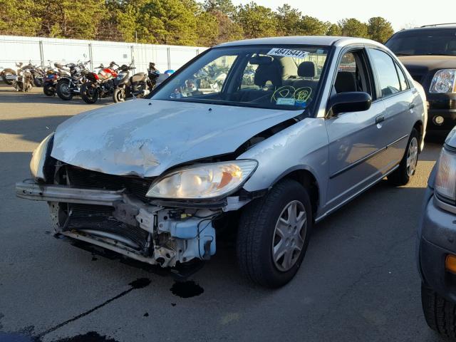 2HGES16404H545098 - 2004 HONDA CIVIC DX SILVER photo 2