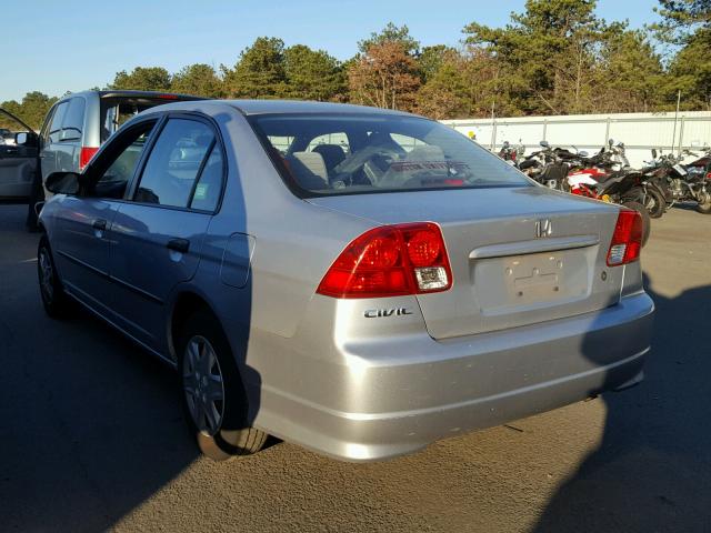 2HGES16404H545098 - 2004 HONDA CIVIC DX SILVER photo 3