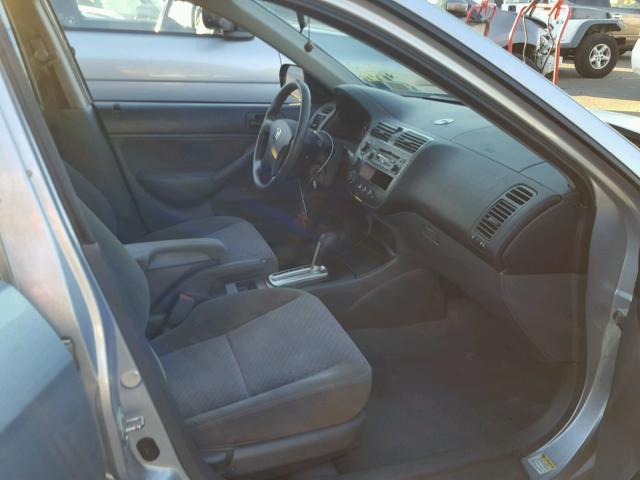 2HGES16404H545098 - 2004 HONDA CIVIC DX SILVER photo 5