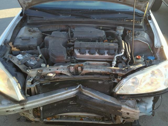 2HGES16404H545098 - 2004 HONDA CIVIC DX SILVER photo 7