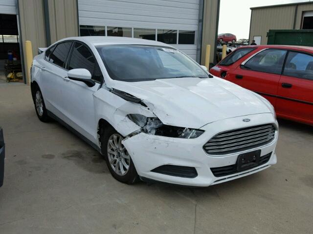 3FA6P0G71GR249819 - 2016 FORD FUSION S WHITE photo 1