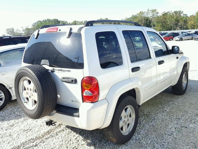 1J4GK58K22W336299 - 2002 JEEP LIBERTY LI WHITE photo 4