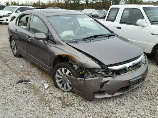 1HGFA16889L026398 - 2009 HONDA CIVIC EX GRAY photo 1