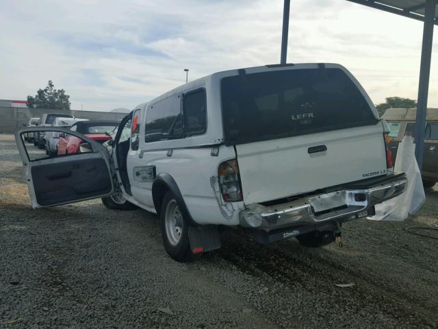 4TAVL52N6VZ322028 - 1997 TOYOTA TACOMA XTR WHITE photo 3