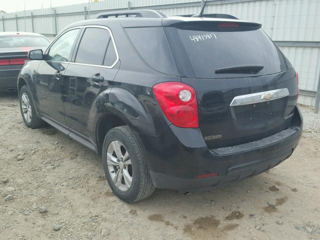 2GNALDEKXD6100236 - 2013 CHEVROLET EQUINOX LT BLACK photo 3