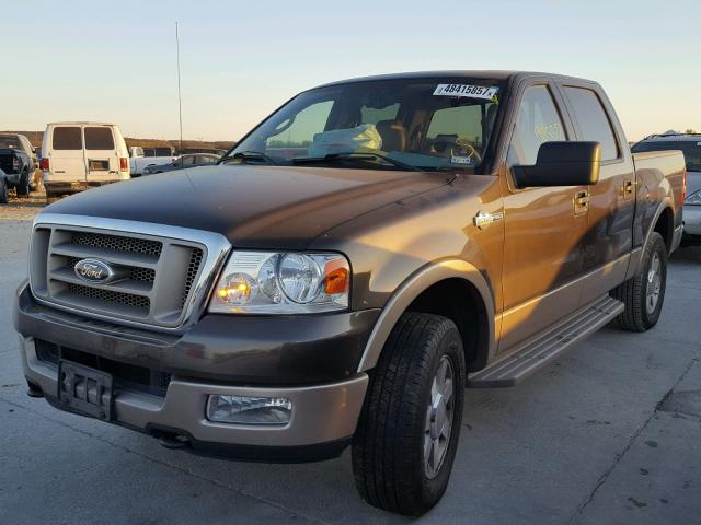 1FTPW14535KB71815 - 2005 FORD F150 SUPER GRAY photo 2