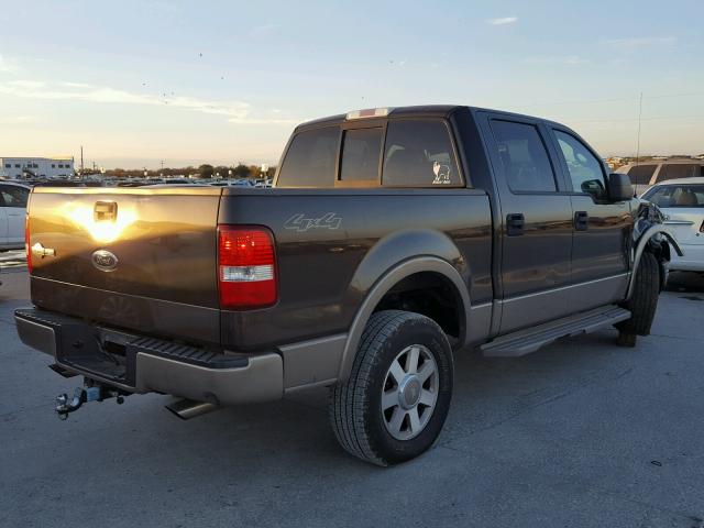 1FTPW14535KB71815 - 2005 FORD F150 SUPER GRAY photo 4