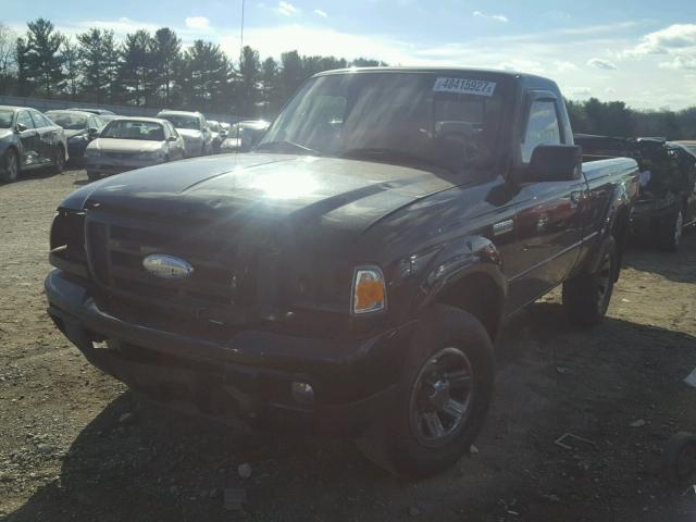 1FTYR10U36PA46066 - 2006 FORD RANGER BLACK photo 2