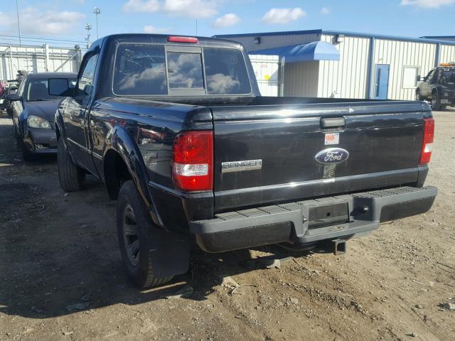 1FTYR10U36PA46066 - 2006 FORD RANGER BLACK photo 3