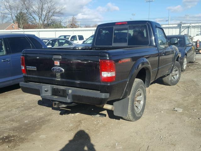 1FTYR10U36PA46066 - 2006 FORD RANGER BLACK photo 4