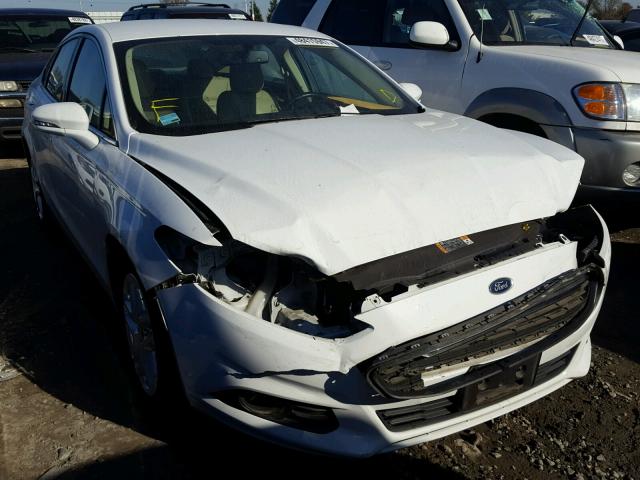 3FA6P0HD3ER213938 - 2014 FORD FUSION SE WHITE photo 1