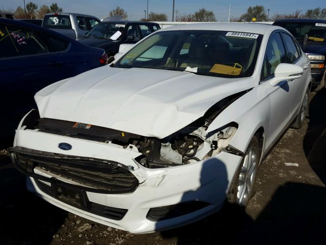 3FA6P0HD3ER213938 - 2014 FORD FUSION SE WHITE photo 2