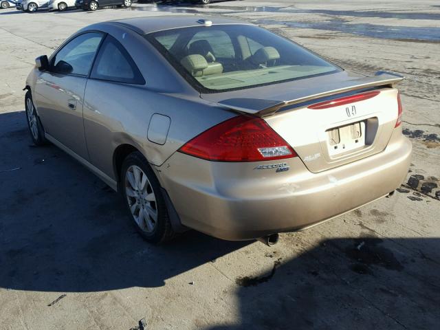 1HGCM82657A004875 - 2007 HONDA ACCORD EX GOLD photo 3