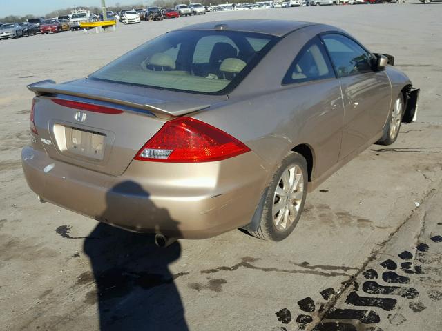 1HGCM82657A004875 - 2007 HONDA ACCORD EX GOLD photo 4