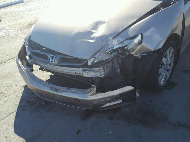 1HGCM82657A004875 - 2007 HONDA ACCORD EX GOLD photo 9