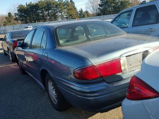 1G4HP54K22U116766 - 2002 BUICK LESABRE CU BLUE photo 3