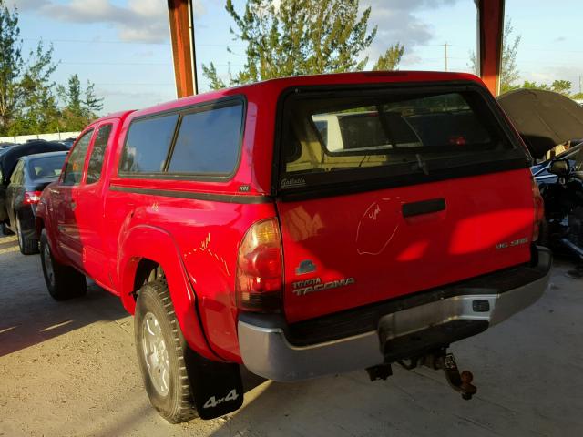 5TEUU42N26Z297576 - 2006 TOYOTA TACOMA ACC RED photo 3