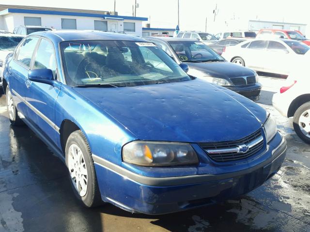 2G1WF52E139393525 - 2003 CHEVROLET IMPALA BLUE photo 1