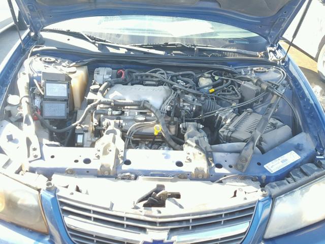 2G1WF52E139393525 - 2003 CHEVROLET IMPALA BLUE photo 7