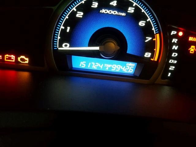 2HGFG12816H535651 - 2006 HONDA CIVIC EX BLACK photo 8