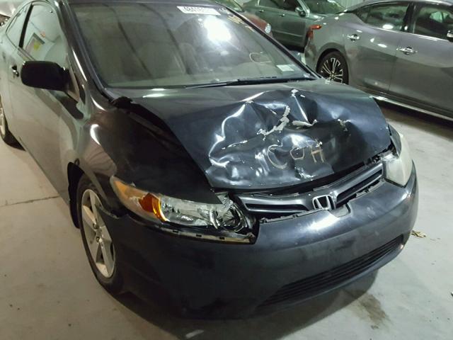 2HGFG12816H535651 - 2006 HONDA CIVIC EX BLACK photo 9