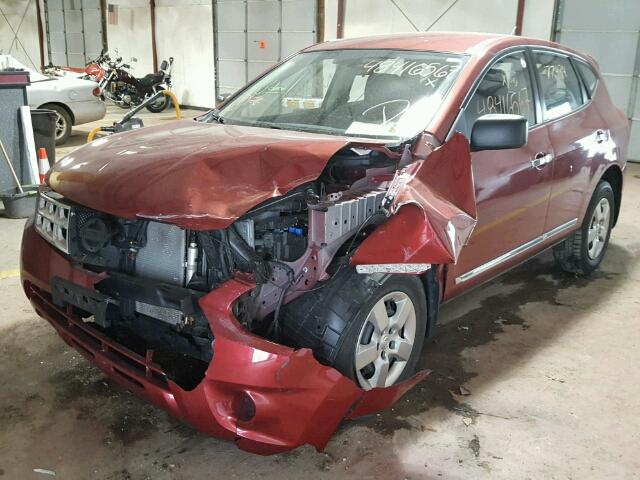 JN8AS5MVXDW131784 - 2013 NISSAN ROGUE S RED photo 2