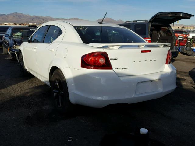 1C3CDZAG4DN749169 - 2013 DODGE AVENGER SE WHITE photo 3