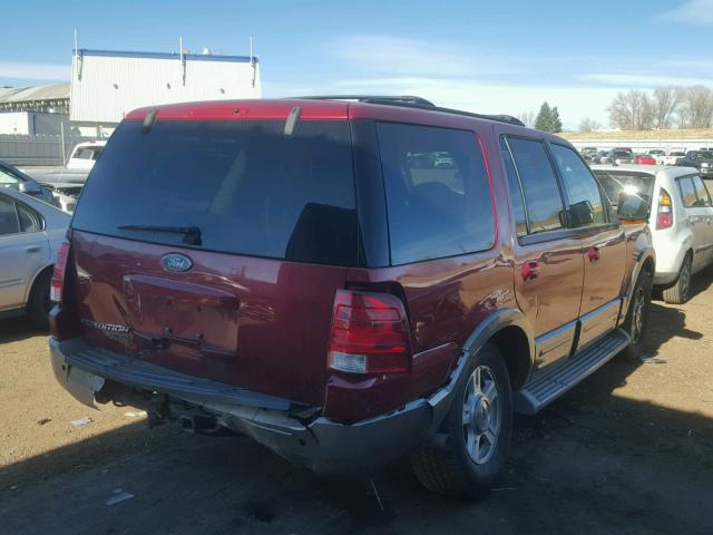 1FMPU18L14LA79718 - 2004 FORD EXPEDITION RED photo 4