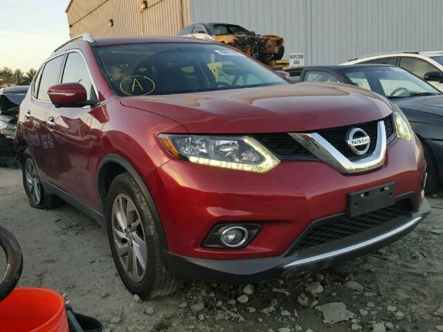 5N1AT2MVXEC754554 - 2014 NISSAN ROGUE S MAROON photo 1