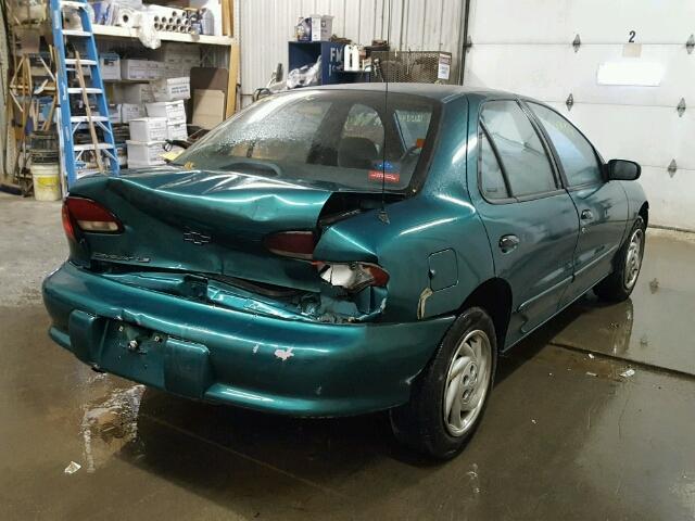 1G1JF52T3X7115273 - 1999 CHEVROLET CAVALIER L GREEN photo 4