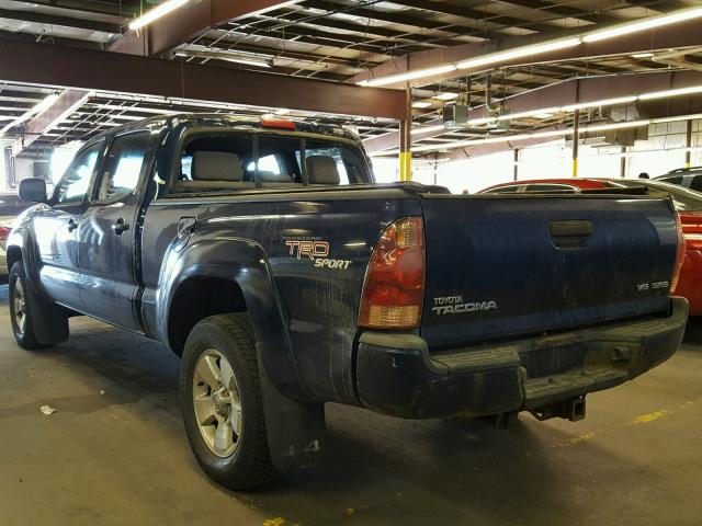 5TEMU52N78Z566938 - 2008 TOYOTA TACOMA DOU BLUE photo 3