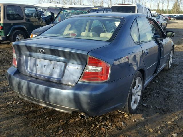 4S3BL626967218765 - 2006 SUBARU LEGACY 2.5 BLUE photo 4