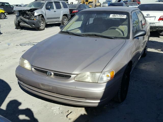 1NXBR12E1YZ337581 - 2000 TOYOTA COROLLA VE BEIGE photo 2