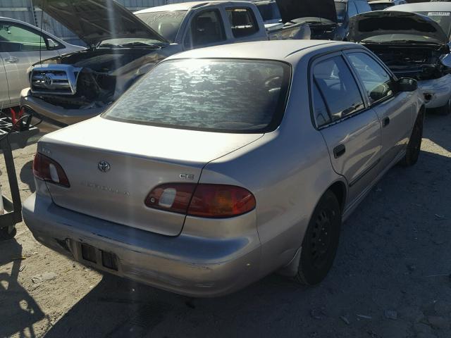 1NXBR12E1YZ337581 - 2000 TOYOTA COROLLA VE BEIGE photo 4