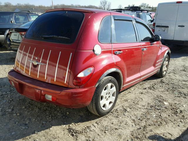 3A4FY48B96T247569 - 2006 CHRYSLER PT CRUISER BURGUNDY photo 4