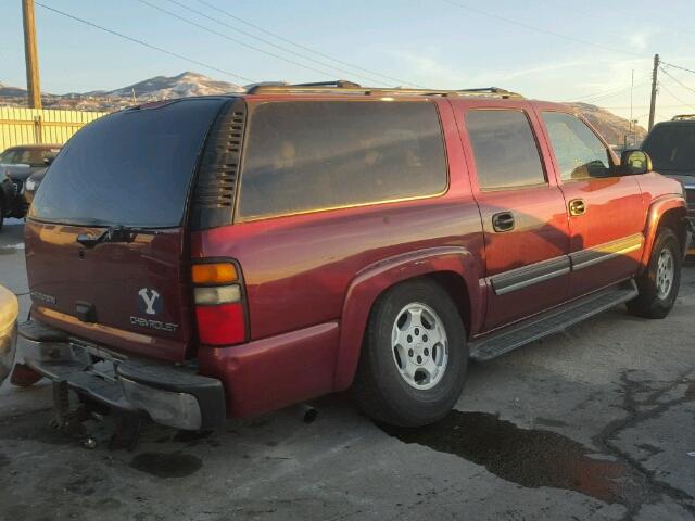 3GNFK16Z25G192550 - 2005 CHEVROLET SUBURBAN K BURGUNDY photo 4