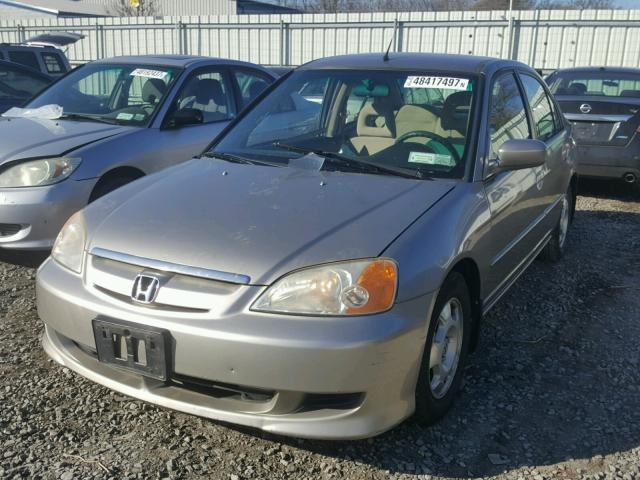 JHMES96623S017079 - 2003 HONDA CIVIC HYBR SILVER photo 2