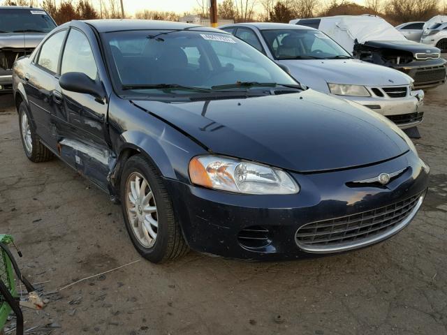 1C3EL46X92N225939 - 2002 CHRYSLER SEBRING LX BLUE photo 1